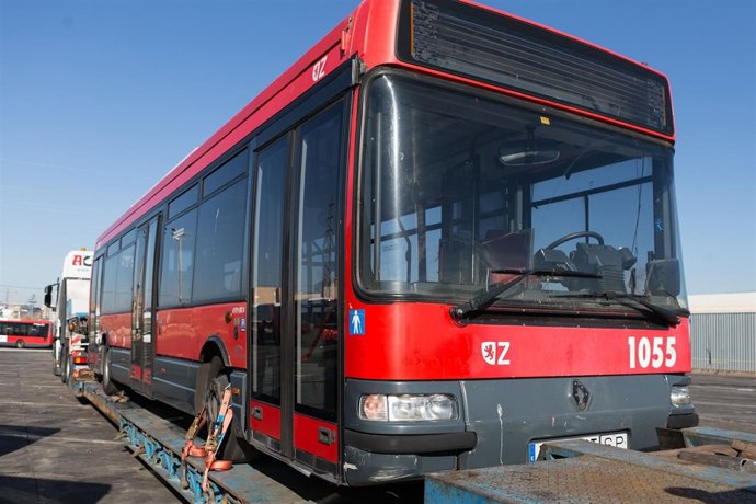Uno de los autobuses que Zaragoza donará a la ciudad de La Habana (Cuba)