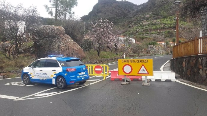 Cierre de carreteras a la cumbre de Gran Canaria