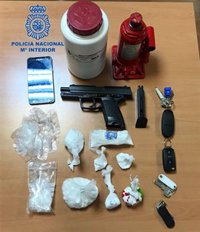 Dos detenidos tras desarticular un punto de venta de cocaína en Son Rapiña