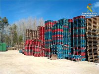 Sucesos.- Tres detenidos y ocho investigados por hurtar y receptar 4.000 palets por valor de 47.000 euros