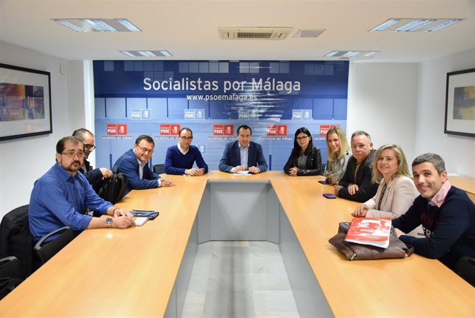 Reunión PSOE m álaga con representantes acaip y ugt prisiones cárcel ruiz espejo