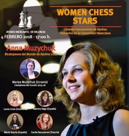 Women Chess Star en el Ateneo con las hermanas Muzychuk