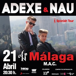 Adexe y nau en málaga 21 de abril de 2018 hermanos musica 