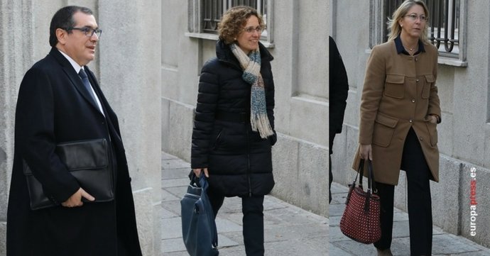 Jordi Jané, Neus Munté i Meritxell Ruiz declaren en el Suprem