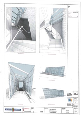 Planos del nuevo acceso de la estación de Durango