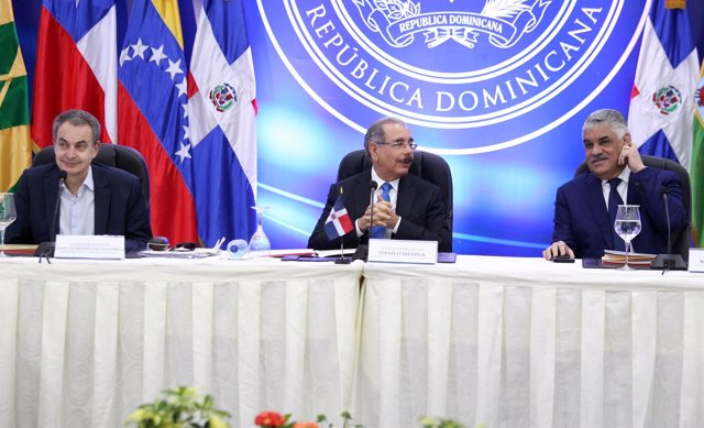 José Luis Rodríguez Zapatero, Danilo Medina y Miguel Vargas