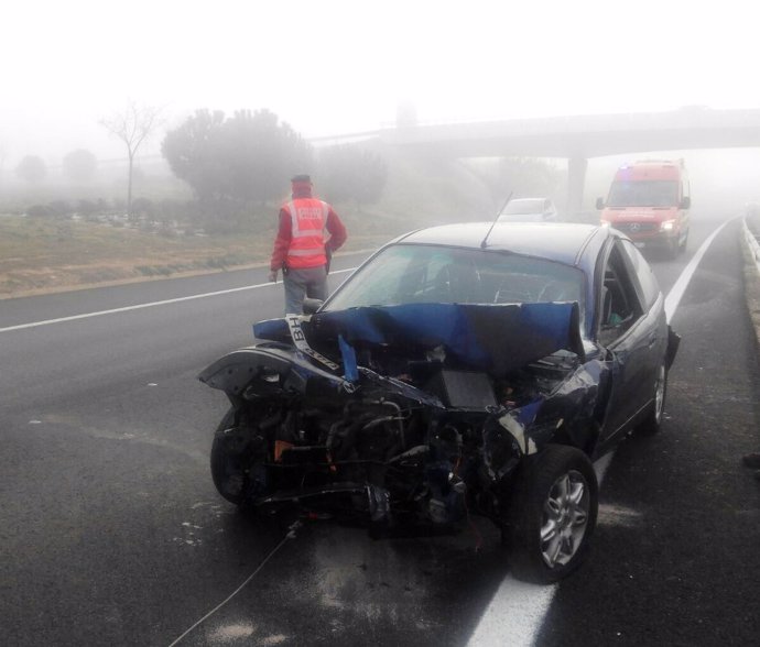 Accidente de tráfico en la A-68 en Tudela.