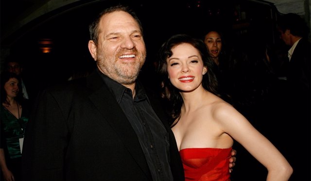 Harvey Weinstein y Rose McGowan
