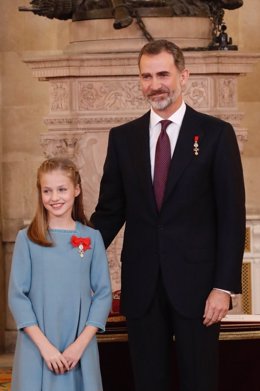 El Rey Felipe VI y la Princesa Leonor 