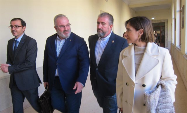 Sonia Ramos en su visita al Colegio San Agustín de Salamanca