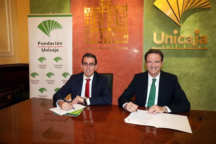 Sergio Corral y Pablo Atencia Fundación Unicaja y Agrupación de Cofradías Málaga