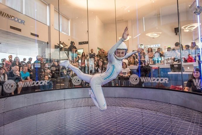 Una participante de los Wind Games