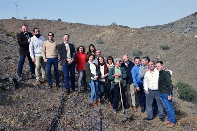 Grupo PSOE diputación de málaga visitan el borge axarquía vélez campo