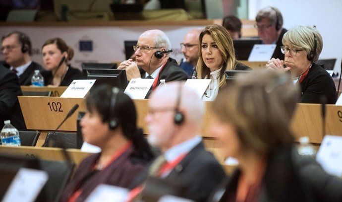 Susana Díaz interviene ante el Comité de las Regiones de la UE