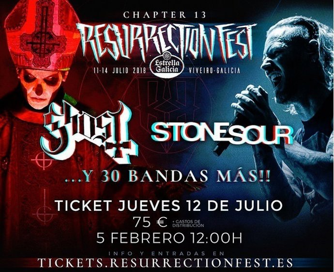Entradas del Resurrection Fest para el jueves