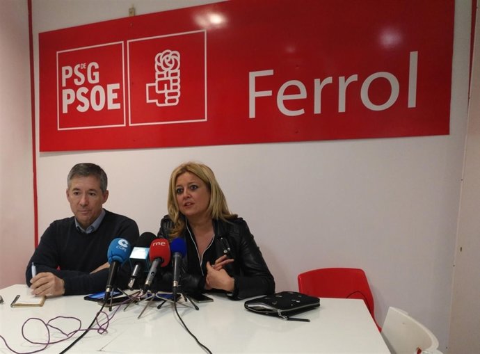 Rueda de prensa de la socialista Beatriz Sestayo