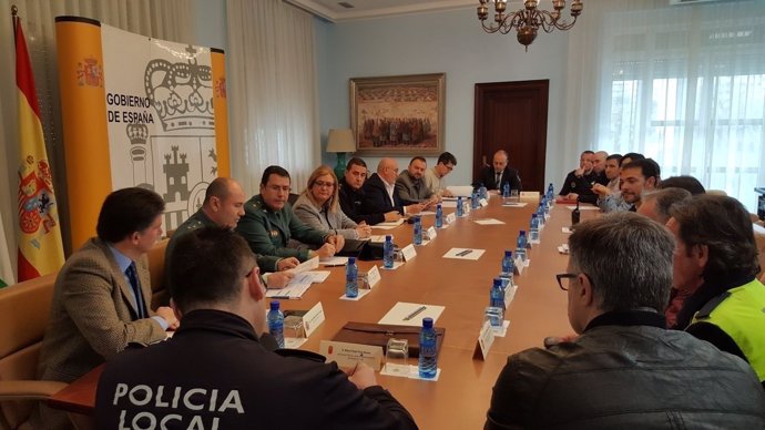 Junta de Seguridad sobre la Vuelta Ciclista a Andalucía.