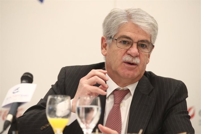 Alfonso Dastis en un foro organizado por Amcham Spain