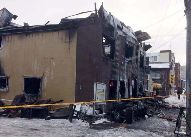 Incendio en una residencia pública para mayores en Sapporo (Japón)