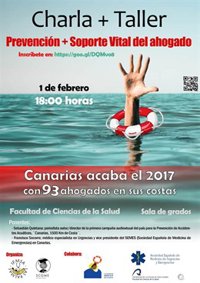 Unos 50 estudiantes de la Universidad de Las Palmas de Gran Canaria aprenden sobre prevención y soporte vital de ahogado