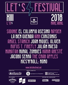 Cartell del Let's Festival de L'Hospitalet