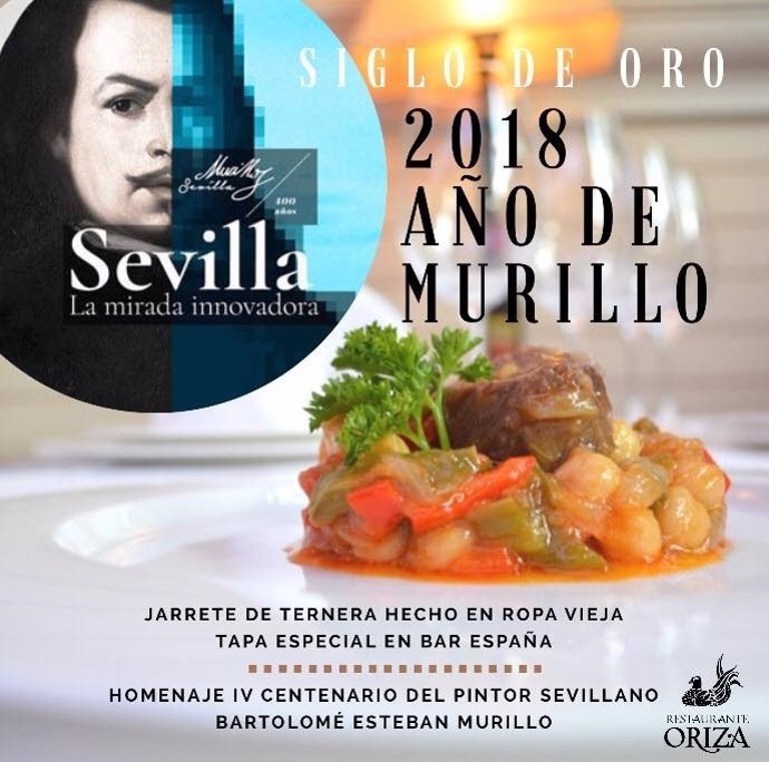 Tapa del Restaurante Oriza en conmemoración con el Año Murillo