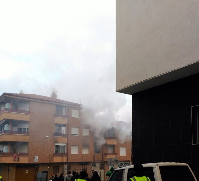 Incendio en Albelda