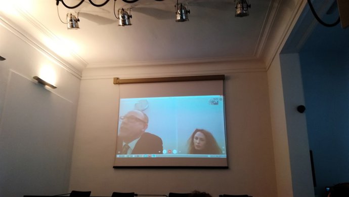 Roda de premsa de l'advocat Ben Emmerson a Londres, seguida en Òmnium