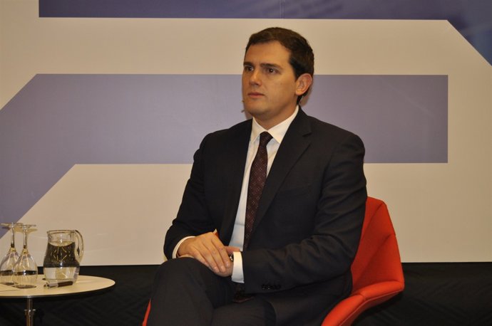 El president de Cs, Albert Rivera, a Los Desayunos de Heraldo d'Aragó. 
