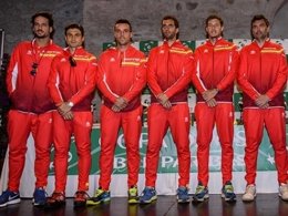 Equipo español de Copa Davis para jugar contra Gran Bretaña