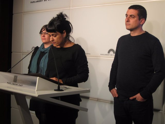 Mireia Boya, Anna Gabriel, Quim Arrufat (CUP)