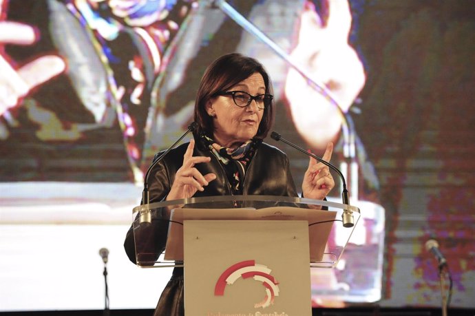 Dolores Gorostiaga en el 36 aniversario del Estatuto de Autonomía