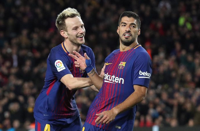 Rakitic y Luis Suárez