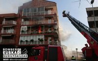 Heridas cuatro personas por un incendio en una vivienda de Hondarribia