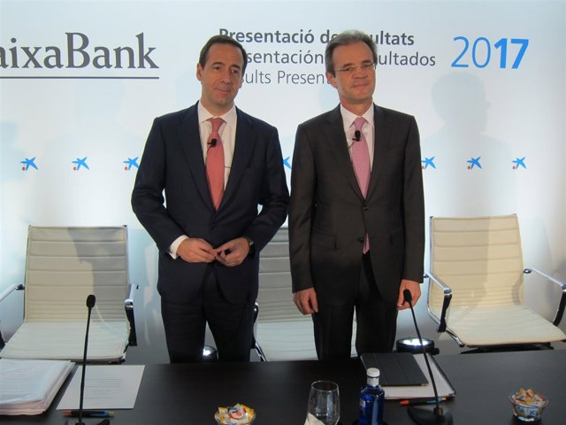 Gonzalo Gortázar y Jordi Gual (CaixaBank)