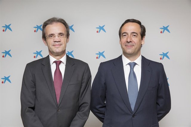 Jordi Gual junto a Gonzalo Gortázar  (Caixabank)