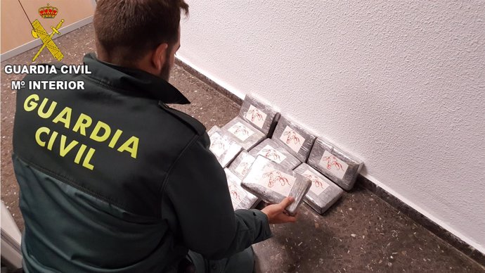 Cocaína intervenida por Guardia Civil