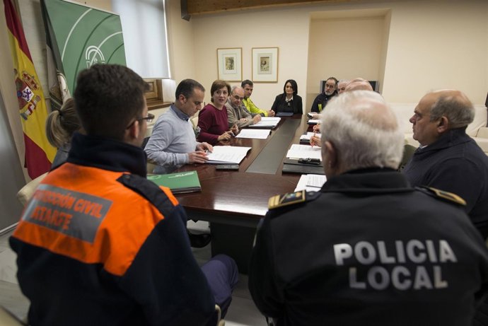 Reunión en la sede de la Junta