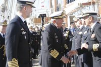 Felipe VI y Juan Carlos I visitan el buque 'Juan Sebastián de Elcano' antes de su 90 crucero de instrucción