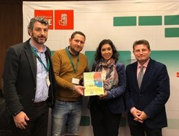 UGT-A presenta al Grupo Parlamentario Socialista su 'Plan de Empleo 10'.