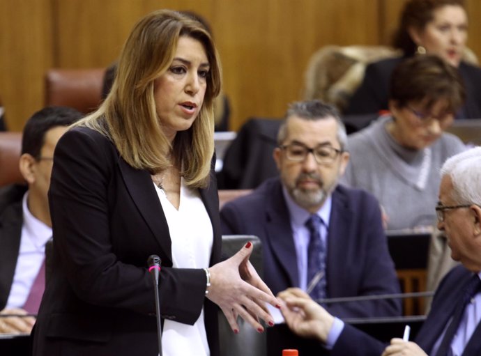 Susana Díaz, este viernes ante el Pleno del Parlamento