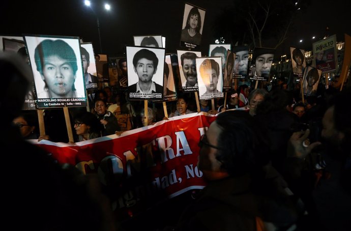 Protestas contra el indulto a Alberto Fujimori
