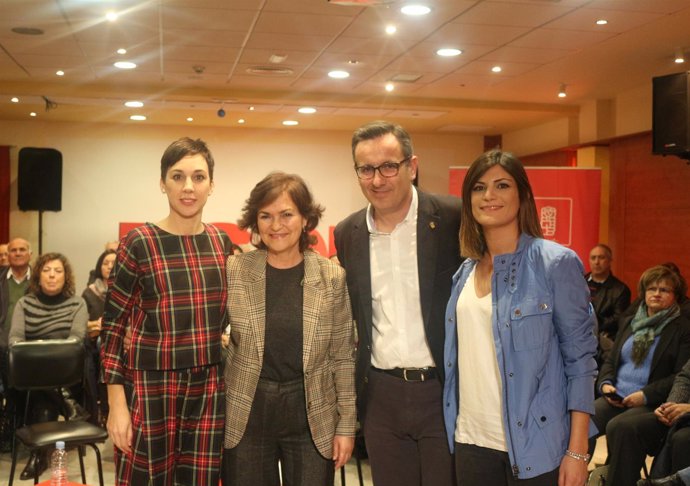 La secretaria de Igualdad de la Ejecutiva Federal del PSOE, Carmen Calvo
