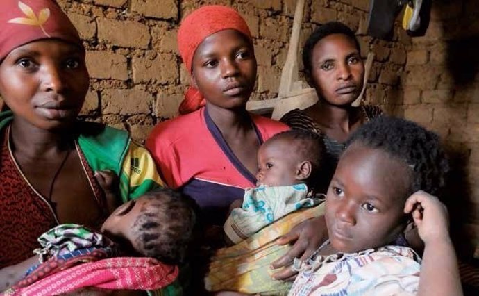 Mujeres y niños del este de la RDC