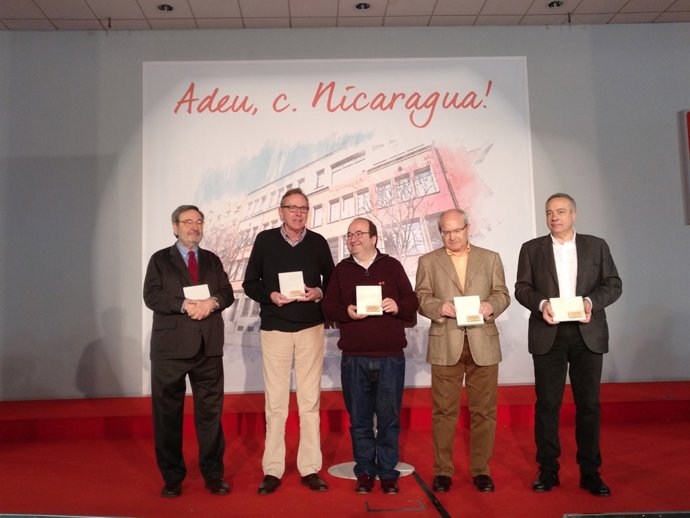 Narcís Serra, Raimon Obiols, Miquel Iceta, José Montilla i Pere Navarro