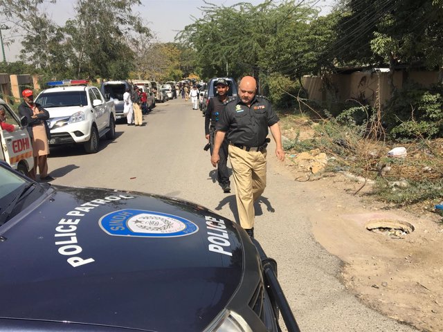 Policía en Karachi, Pakistán