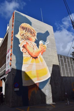Mural por el día de la Mujer y la niña en la ciencia