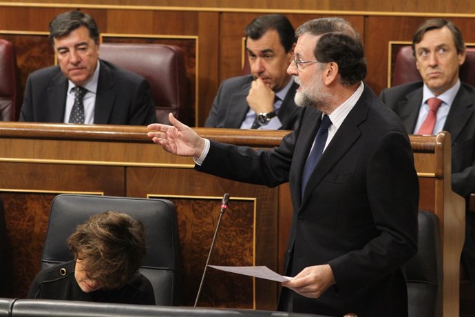 Mariano Rajoy, des del seu escó 