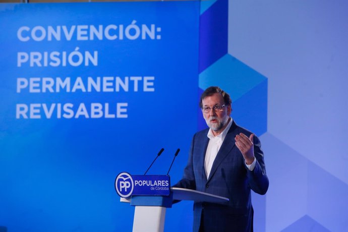 Mariano Rajoy en la convención del PP sobre prisión permanente revisable