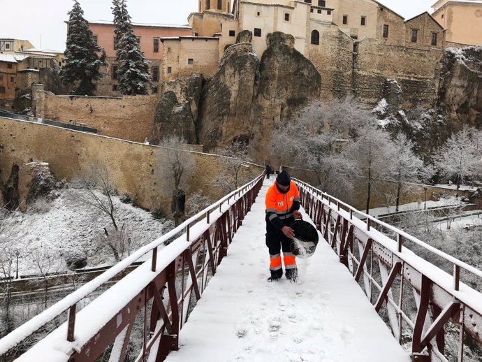 Cuenca con nieve